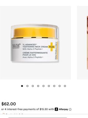 NWOB StriVectin TL Advanced Tightening Neck Cream Plus - Yellow and White